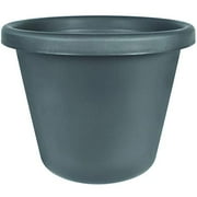 The HC Companies 8_Inch Round Plastic Planter with Drainage Green AZN08000B71 Outdoor Grower Pot The HC Companies 8_Inch Round Plastic Planter with Drainage Green AZN08000B71 Outdoor Grower Pot